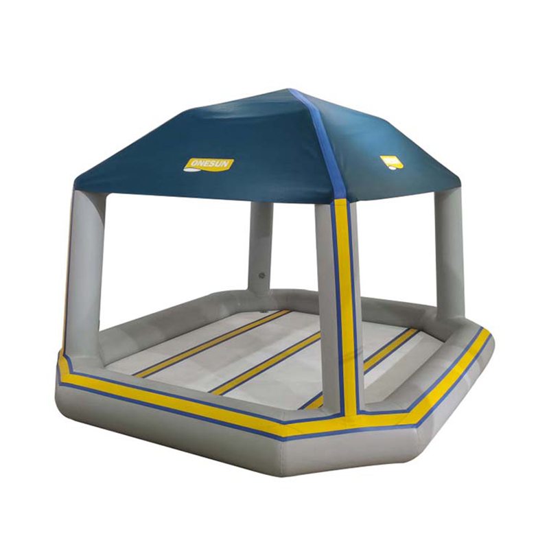 Inflatable watergame tent