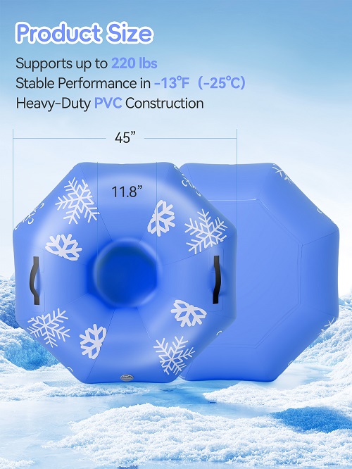 42 Inch Octagonal Snow Tube